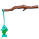 Fish on a Stick Chew Toy